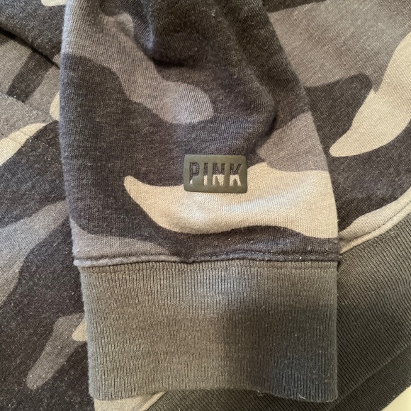 Oversized blue camo hoodie PINK m - Picture 3 of 3